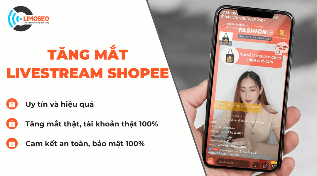 Tăng mắt livestream Shopee Tăng mắt livestream Shopee uy tín giá rẻ 2026