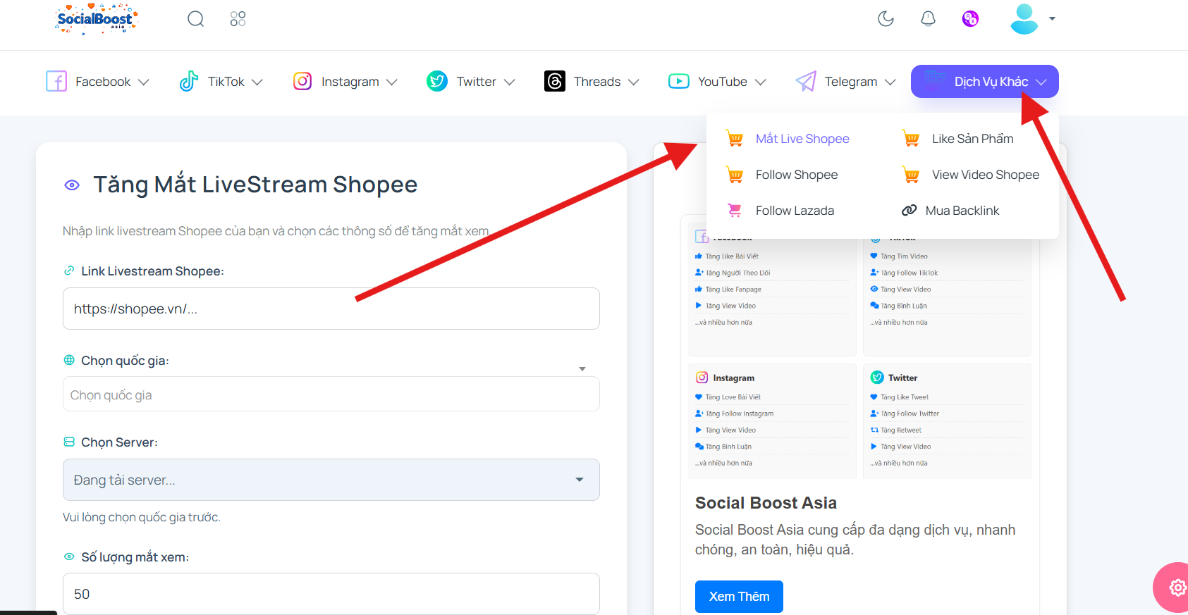 Mua mắt livestream Shopee Mua mắt livestream Shopee tăng người xem nhanh