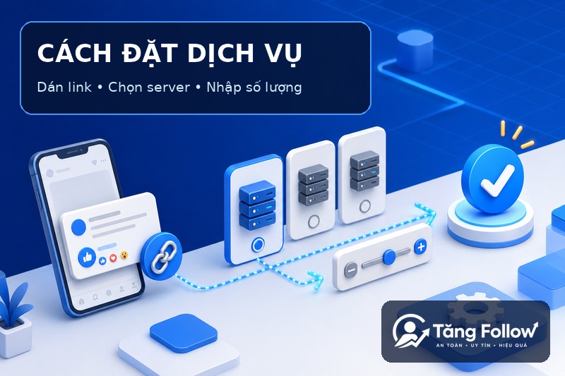 Các bước đặt dịch vụ tăng Like bình luận Facebook