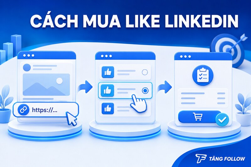 Các bước mua like LinkedIn trên TangFollow.vn