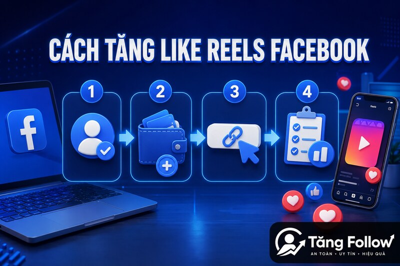 Các bước tăng Like Reels Facebook tại TangFollow.vn