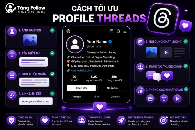 Tối Ưu Profile Threads