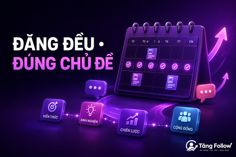 Đăng bài Threads đều và đúng chủ đề