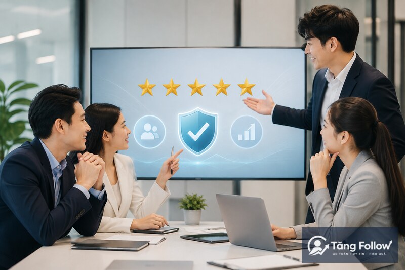 Dịch vụ đánh giá 5 sao Fanpage tại Tăng Follow