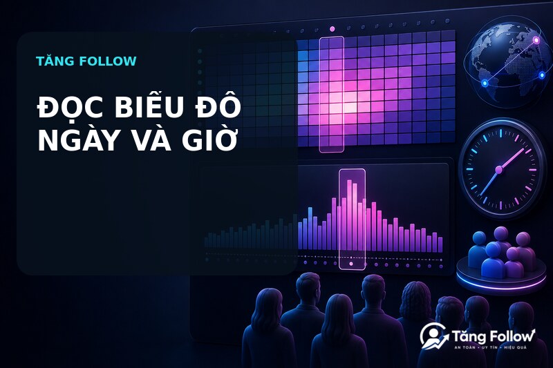 Cách đọc biểu đồ ngày và giờ follower TikTok hoạt động