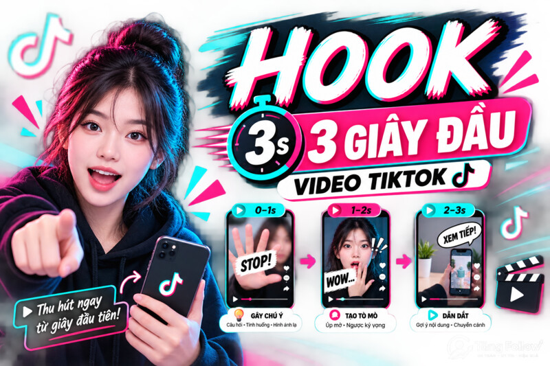 Cách tạo hook ba giây đầu cho video TikTok