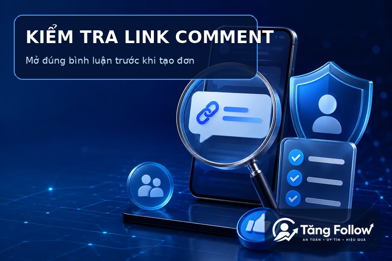 Kiểm tra link comment Facebook trước khi tạo đơn