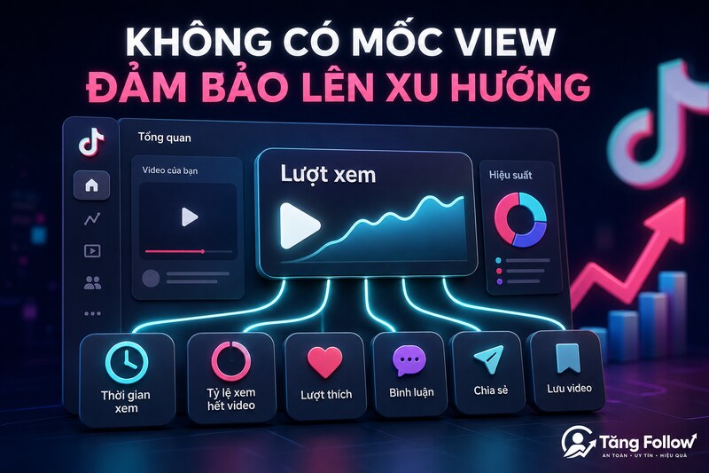 Không có mốc view TikTok bảo đảm lên xu hướng
