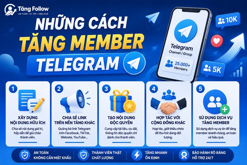 Những Cách Tăng Member Telegram Phổ Biến