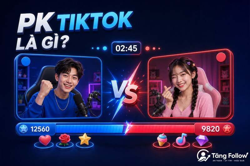 PK TikTok là gì và cách trận đấu hoạt động