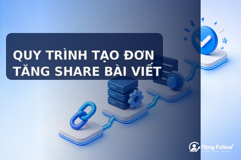 Quy trình tạo đơn tăng share bài viết Facebook
