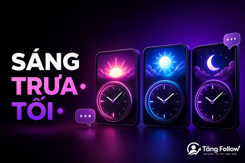 Các khung giờ sáng trưa tối để đăng Threads