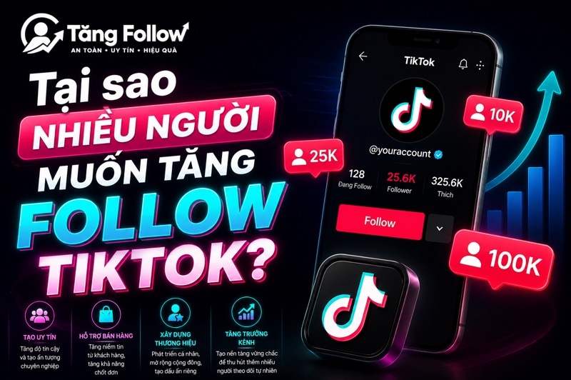 Tại sao nhiều người muốn tăng fl Tiktok?