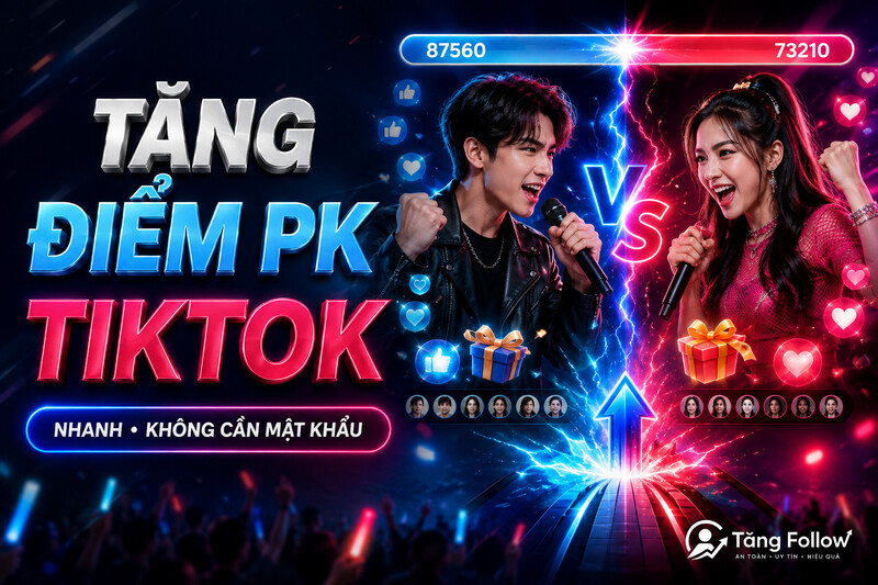 Tăng điểm PK TikTok nhanh không cần mật khẩu