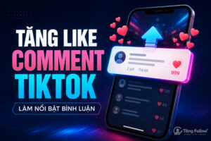 Tăng like comment TikTok làm nổi bật bình luận