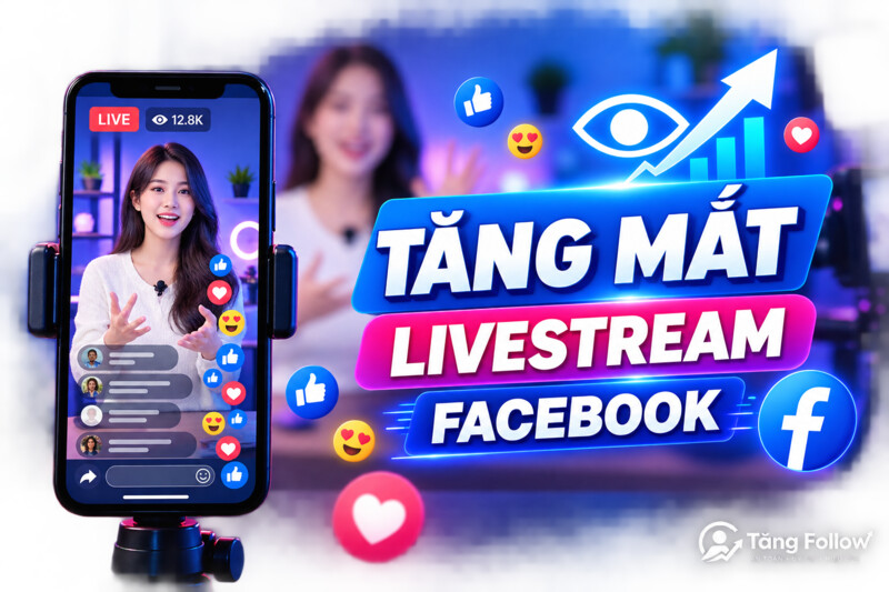 Tăng mắt livestream Facebook nhanh và ổn định