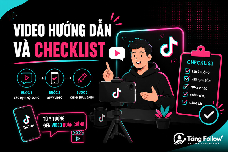 Ý tưởng video TikTok dạng hướng dẫn và checklist