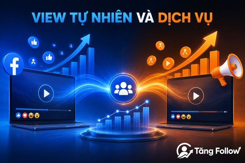 View Facebook tự nhiên và dịch vụ