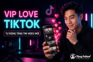 VIP Love TikTok tự động tăng tim cho video mới