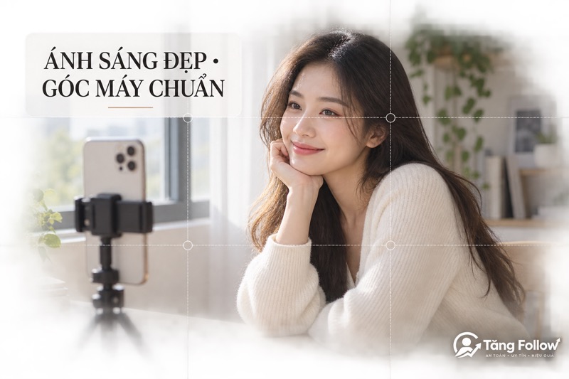 Ánh sáng và góc máy khi chụp ảnh TikTok