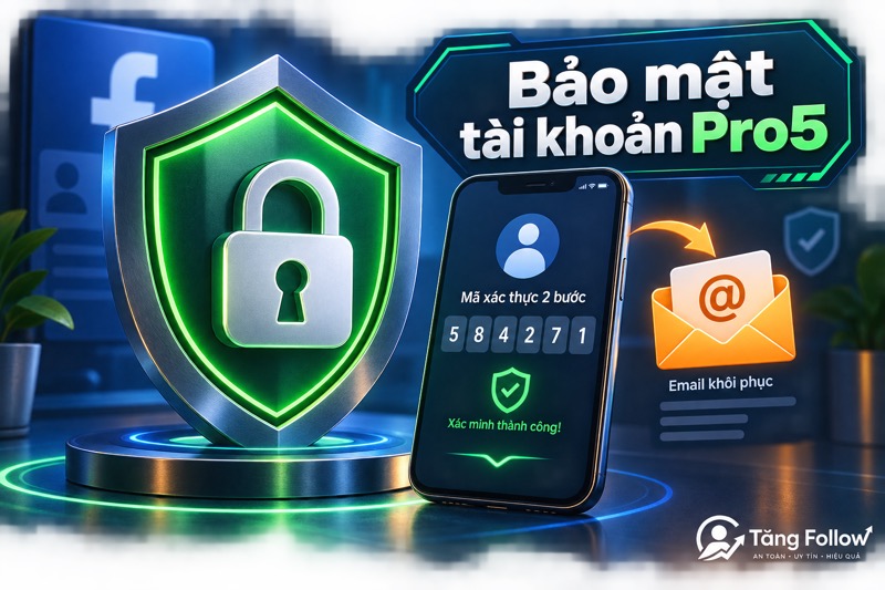 Minh họa bảo mật tài khoản Pro5 bằng xác thực hai yếu tố