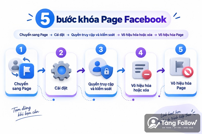 Các bước vô hiệu hóa Fanpage