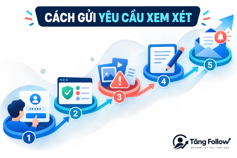 Các bước gửi yêu cầu xem xét tài khoản quảng cáo