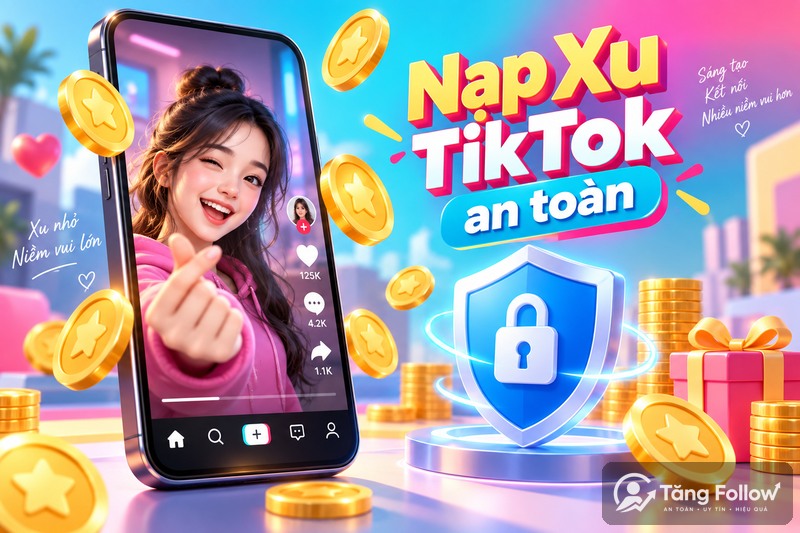 Cách nạp xu TikTok an toàn