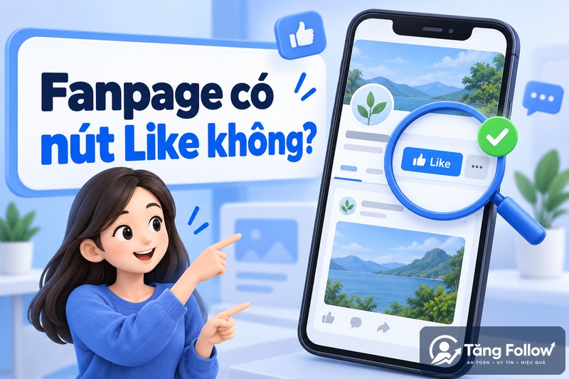 Cách nhận biết Fanpage có nút Like hay không