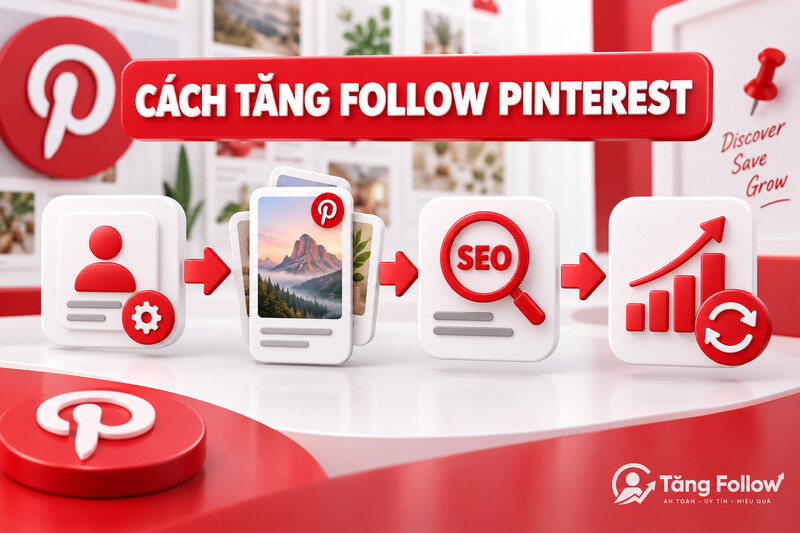 Cách tăng follow Pinterest bằng hồ sơ, nội dung và SEO