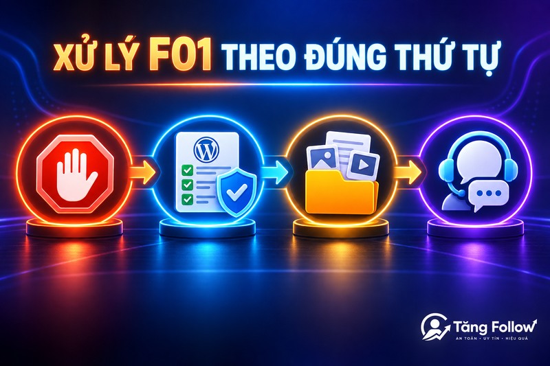 Cách xử lý lỗi F01 Shopee theo đúng thứ tự