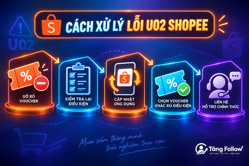 Cách xử lý lỗi U02 Shopee theo từng bước
