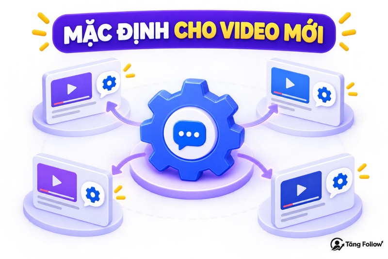 Đặt cài đặt bình luận mặc định cho video YouTube mới