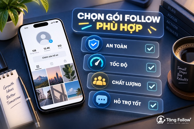Cách chọn gói tăng follow TikTok phù hợp