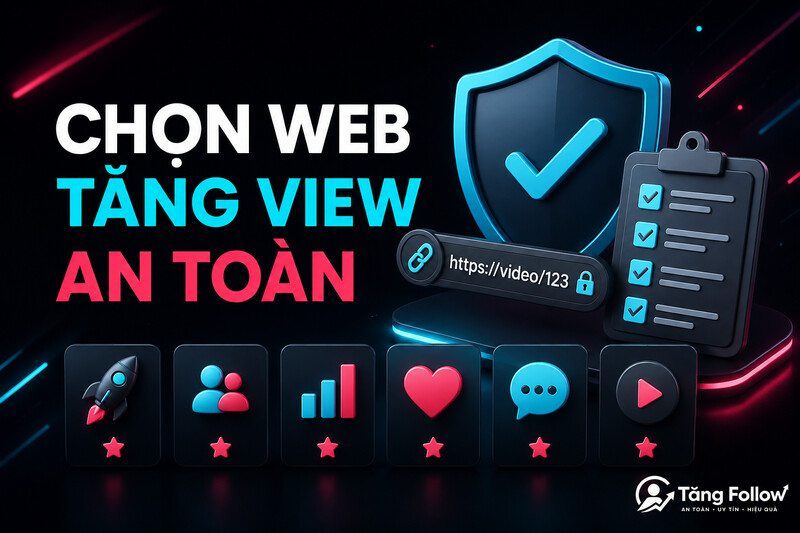 Tiêu chí chọn web tăng view TikTok an toàn