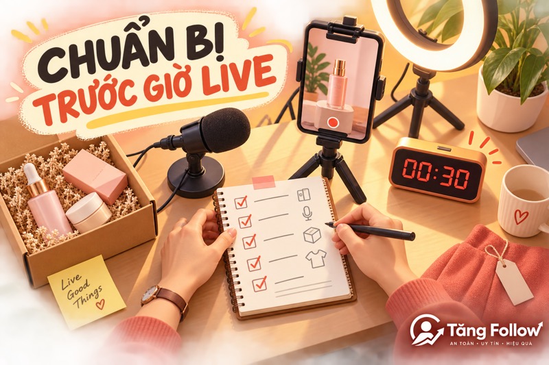 Chuẩn bị trước khi chạy quảng cáo livestream