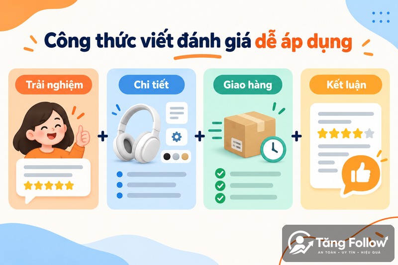 Công thức review bốn bước