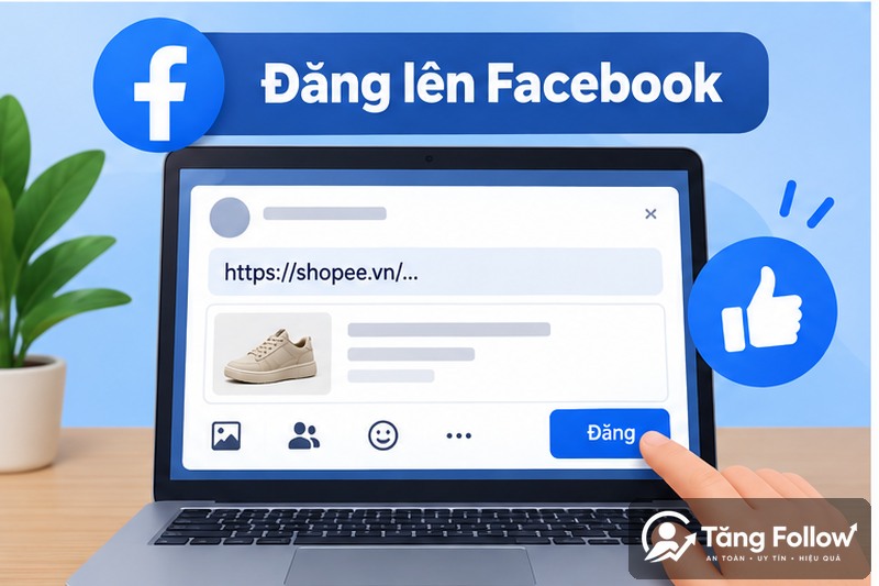 Dang Link Shopee Len Facebook