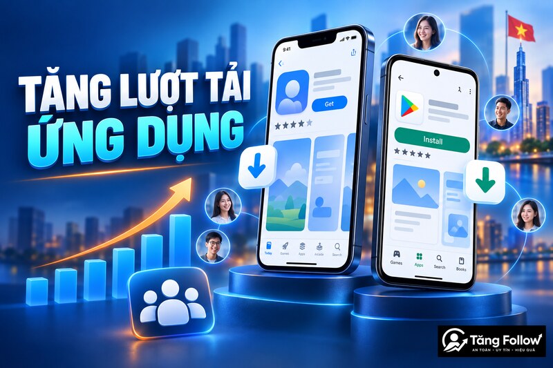 Dịch vụ tăng lượt tải ứng dụng Google Play và iOS