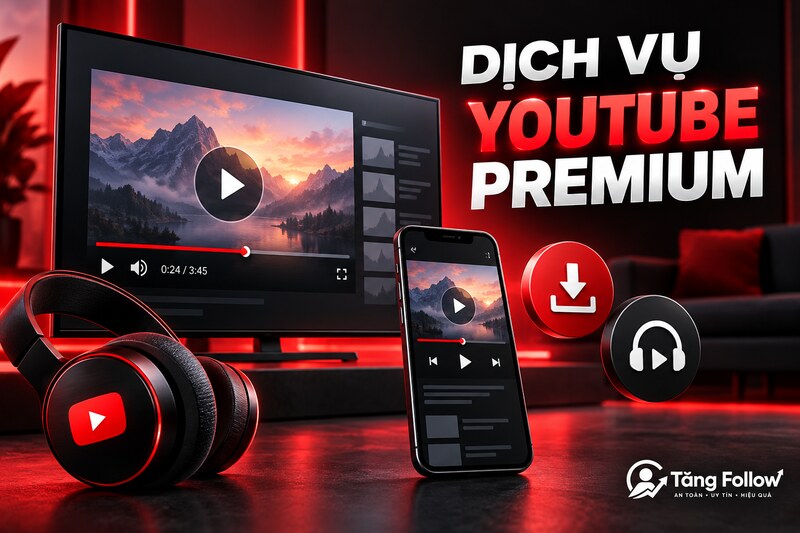 Dịch vụ YouTube Premium an toàn