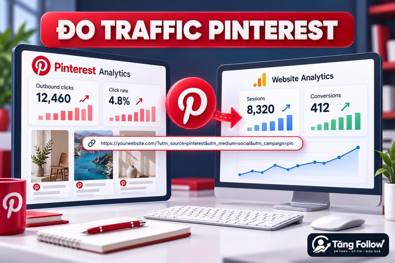 Đo traffic Pinterest bằng Analytics và UTM