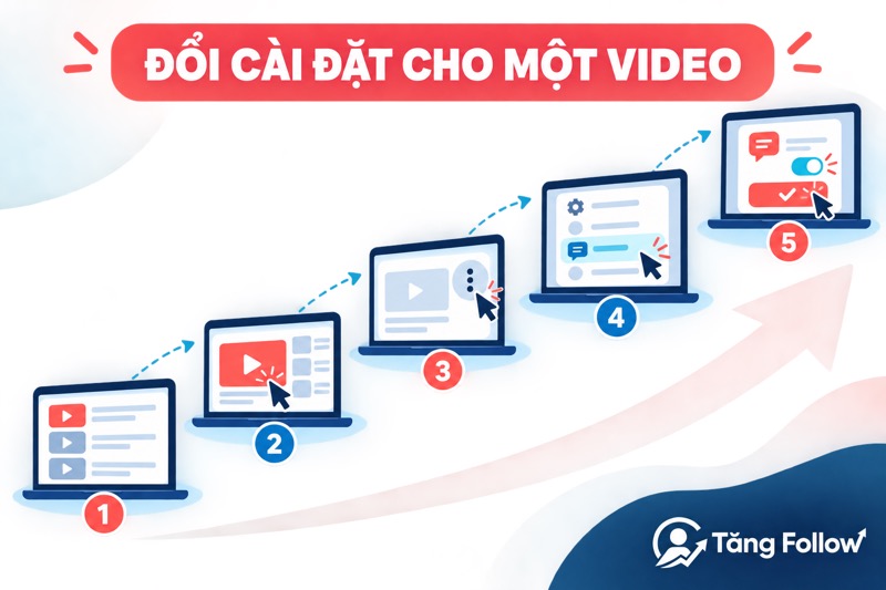 Cách đổi cài đặt bình luận cho một video YouTube