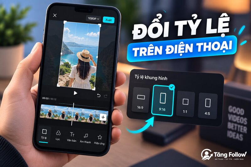 Đổi tỷ lệ CapCut trên điện thoại