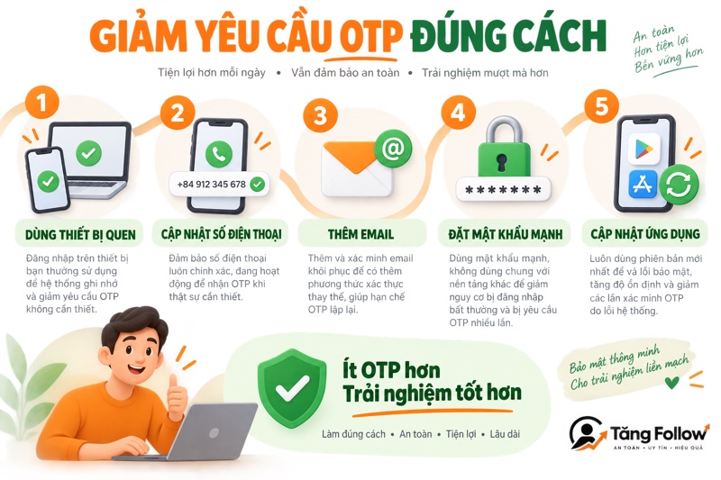 Cách giảm yêu cầu OTP Shopee đúng cách