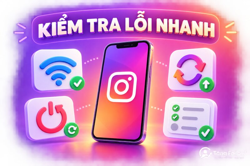 Các bước kiểm tra lỗi Instagram nhanh