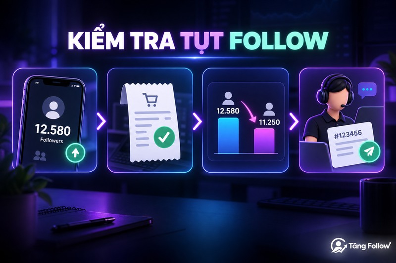 Cách kiểm tra và yêu cầu bảo hành khi tụt follow TikTok