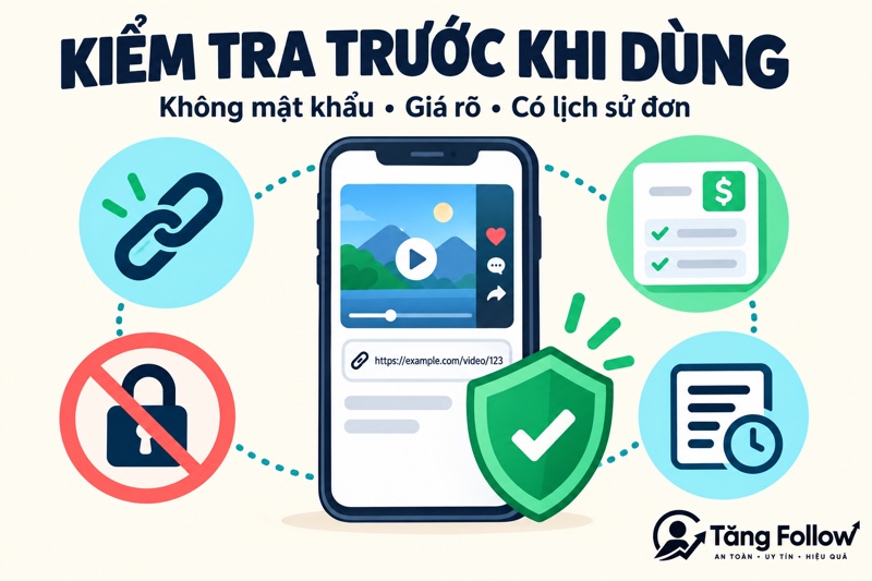 Các tiêu chí kiểm tra web tăng tim TikTok trước khi sử dụng