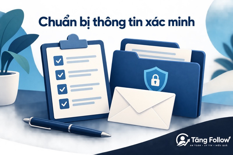 Chuẩn bị thông tin xác minh Facebook