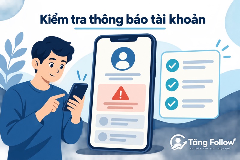 Kiểm tra thông báo tài khoản Facebook