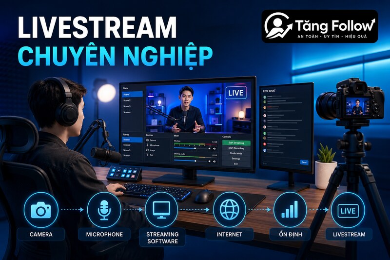 Cách livestream trên Facebook bằng máy tính